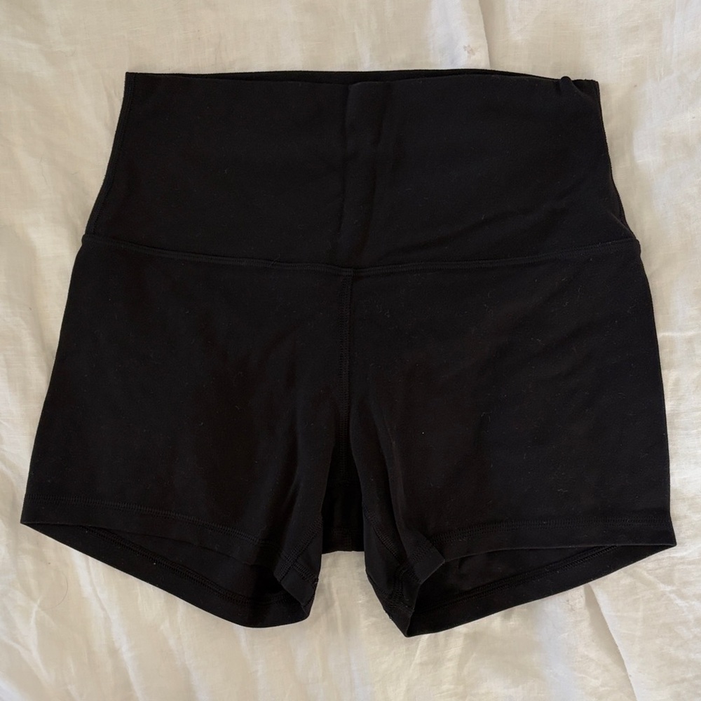 lululemon athletica Black High-Waist Athletic Shorts